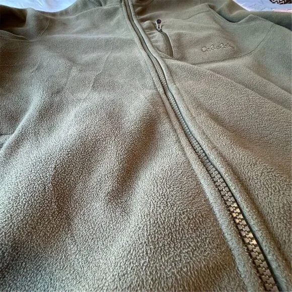 Cabela’s Men's M Green Hooded Wind Shear Jacket Hiking Camping Rugged - Picture 14 of 15